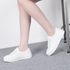 [GIRLS GOOB] Women's Lace Up Casual Comfort Sneakers,  Fashion Shoes, Synthetic Leather + Fabric - Made in KOREA